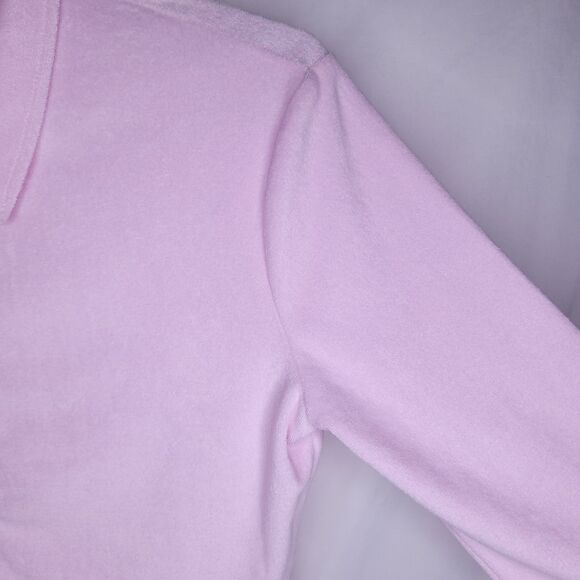 Fabletics Terry Top XXL Pink Cut Out Lavender Lustre Long Sleeve - Picture 4 of 11